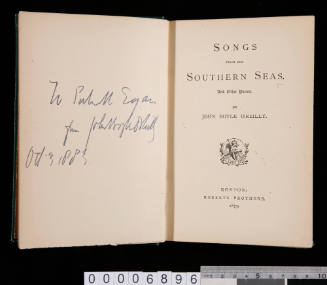 Songs from the Southern Seas, and other poems