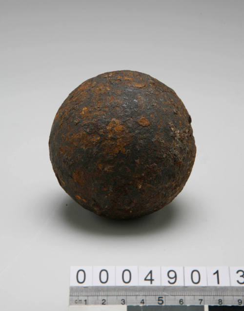 Cannonball found while excavating site for Goldfields House