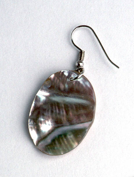 Earring made from Australian abalone shell