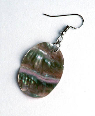 Earring made from Australian abalone shell