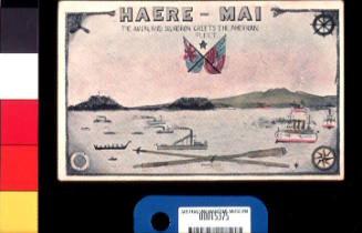 Haere - Mai.  The Auckland squadron greets the American fleet