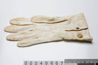 White cotton glove