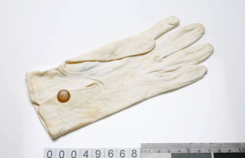 White cotton glove