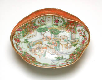 Dish from a dinner service made for George Francis Train