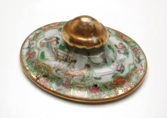 Lid from a tureen belonging to a dinner service made for George Francis Train