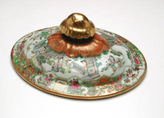 Lid for a tureen from a dinner service made for George Francis Train