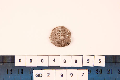 Two real coin from the wreck site of the VERGULDE DRAECK