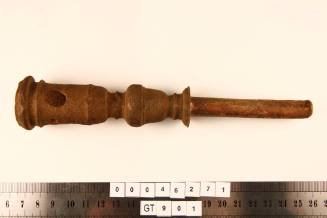 Candlestick part from the wreck site of VERGULDE DRAECK