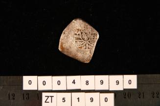 Four real coin of Mexico, excavated from the wreck site of the ZUYTDORP