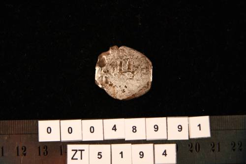 Four real coin of Mexico, excavated from the wreck site of the ZUYTDORP