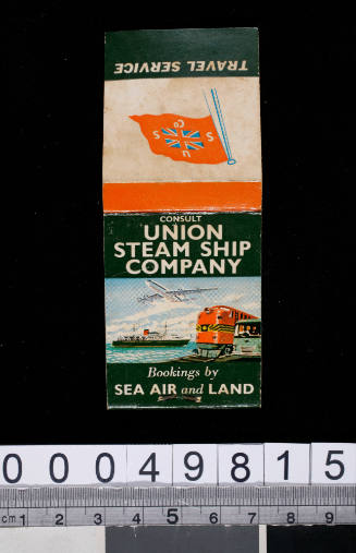 Union Steam Ship Company match box