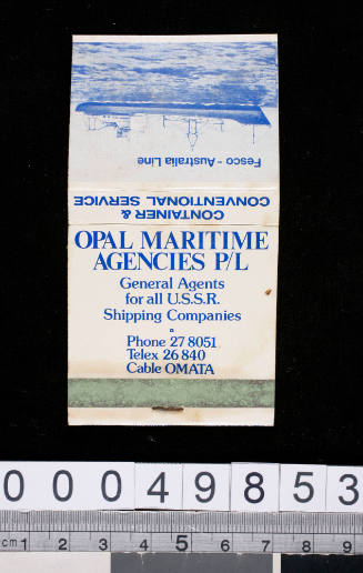Opal Maritime  Agencies P/L match box