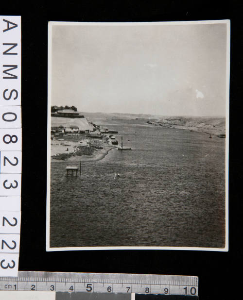 Entrance to Suez canal taken from HMAS SYDNEY