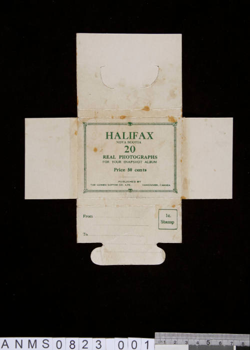 Halifax, Nova Scotia, 20 real photographs for your snapshot album, published by the Gowen Sutton Co. Ltd. Vancouver, Canada