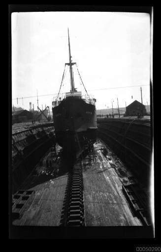 Ship in a dry dock