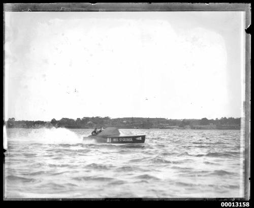 Speedboat MISS ST GEORGE A1 on Botany or Kogarah Bay