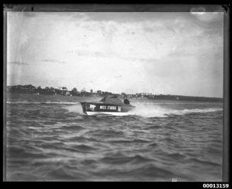 Speedboat MISS ST GEORGE on Botany Bay