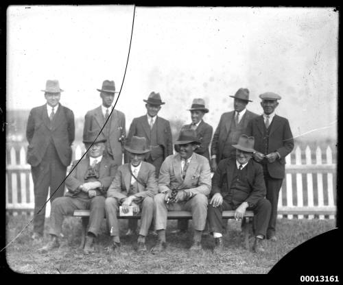 Group of spectators at the races