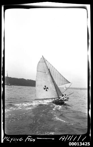 18-foot skiff FLYING FISH on Sydney Harbour