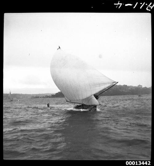 18-foot skiff UNIQUE on Sydney Harbour