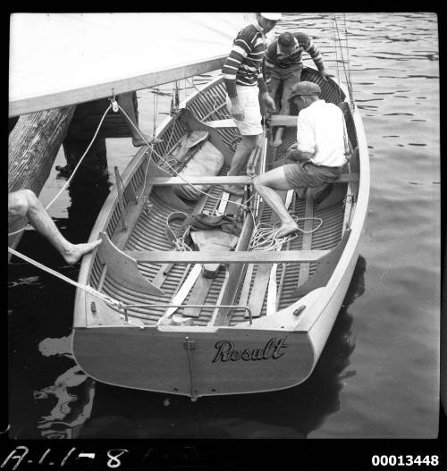 New Zealand yacht RESULT on Sydney Harbour for the 1951 World's 18-foot skiffs Championship