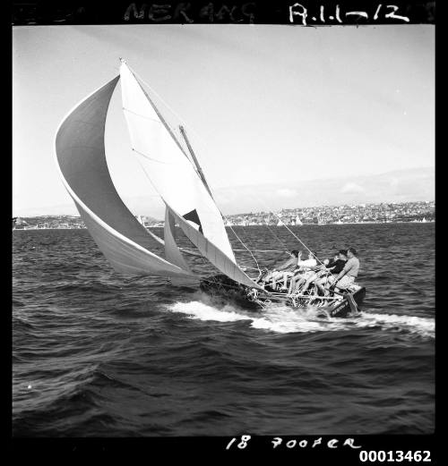 18-foot skiff NERANG II on Sydney Harbour