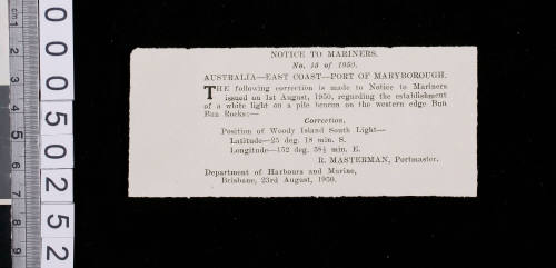 Notice to Mariners No. 13