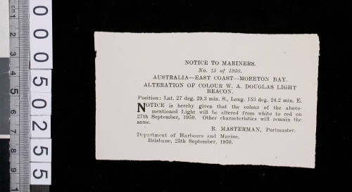 Notice to Mariners No. 15