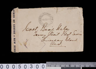 Telegram envelope addressed to Basil Helm