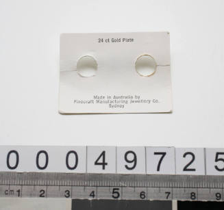 Shaw Savill Line cufflink card