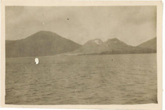 View of islands and volcano