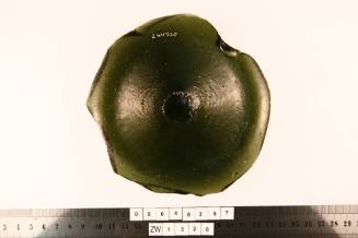 Wine bottle base excavated from the wreck of the  ZEEWIJK