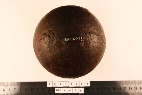 Cannon ball from the wreck of the BATAVIA