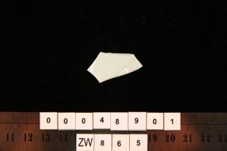 Ceramic fragment, excavated from the wreck site of ZEEWIJK