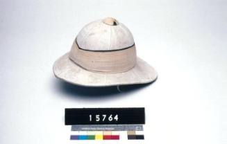 Commander Geoffrey Haggard's tropical helmet