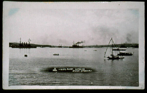 USA Fleet entering Sydney Harbour