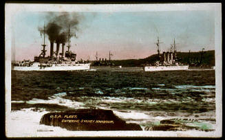 USA Fleet entering Sydney Harbour