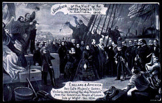 Queen Victoria receiving the ship RESOLUTE