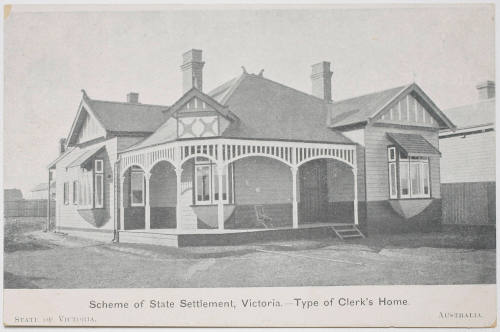 Scheme of State Settlement, Victoria - Type of Clerk's Home