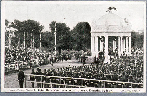 Official reception to Admiral Sperry, Domain, Sydney