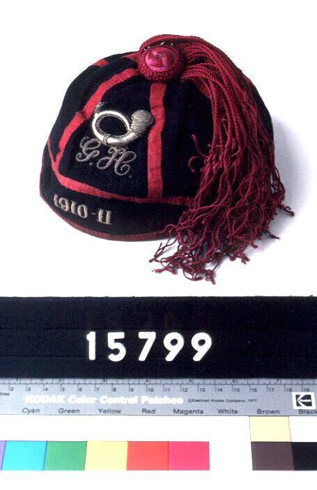 Commander Geoffrey Haggard's cricket cap