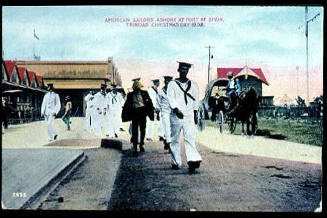 American sailors ashore at Port of Spain, Trinidad