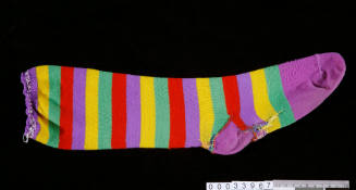 Sock worn by Marcelle Rose (Bubbles)