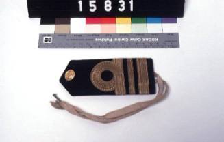 Left shoulder board for frock coat owned by Commander Haggard