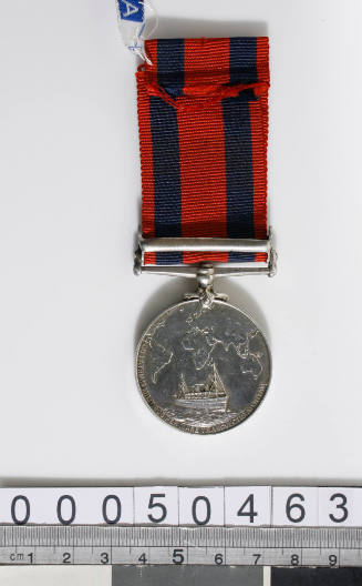 Third China War troop transport medal : H.T.B. Plater