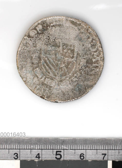 Daalder of Philip II Lord of the Netherlands, from the wreck of the BATAVIA