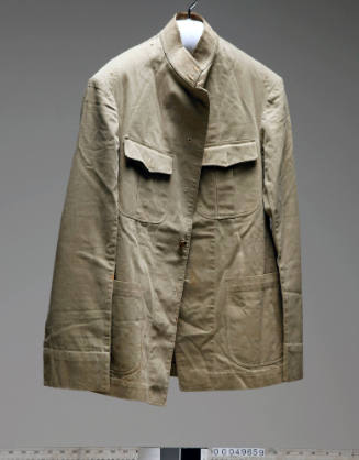 Khaki cotton drill uniform jacket