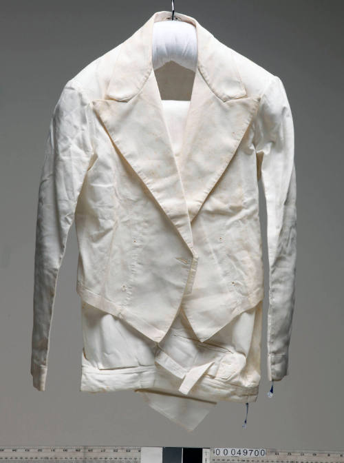 White cotton drill uniform jacket