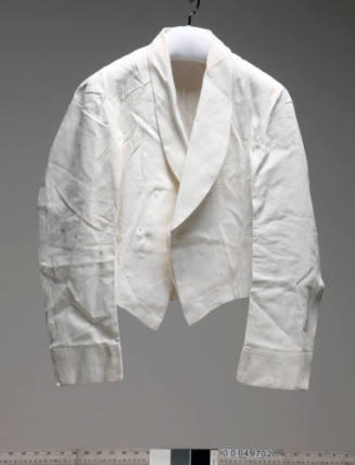 White cotton drill uniform jacket