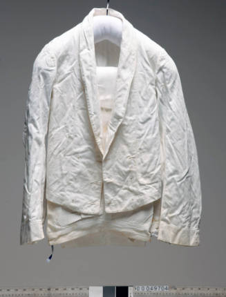 White cotton drill uniform jacket